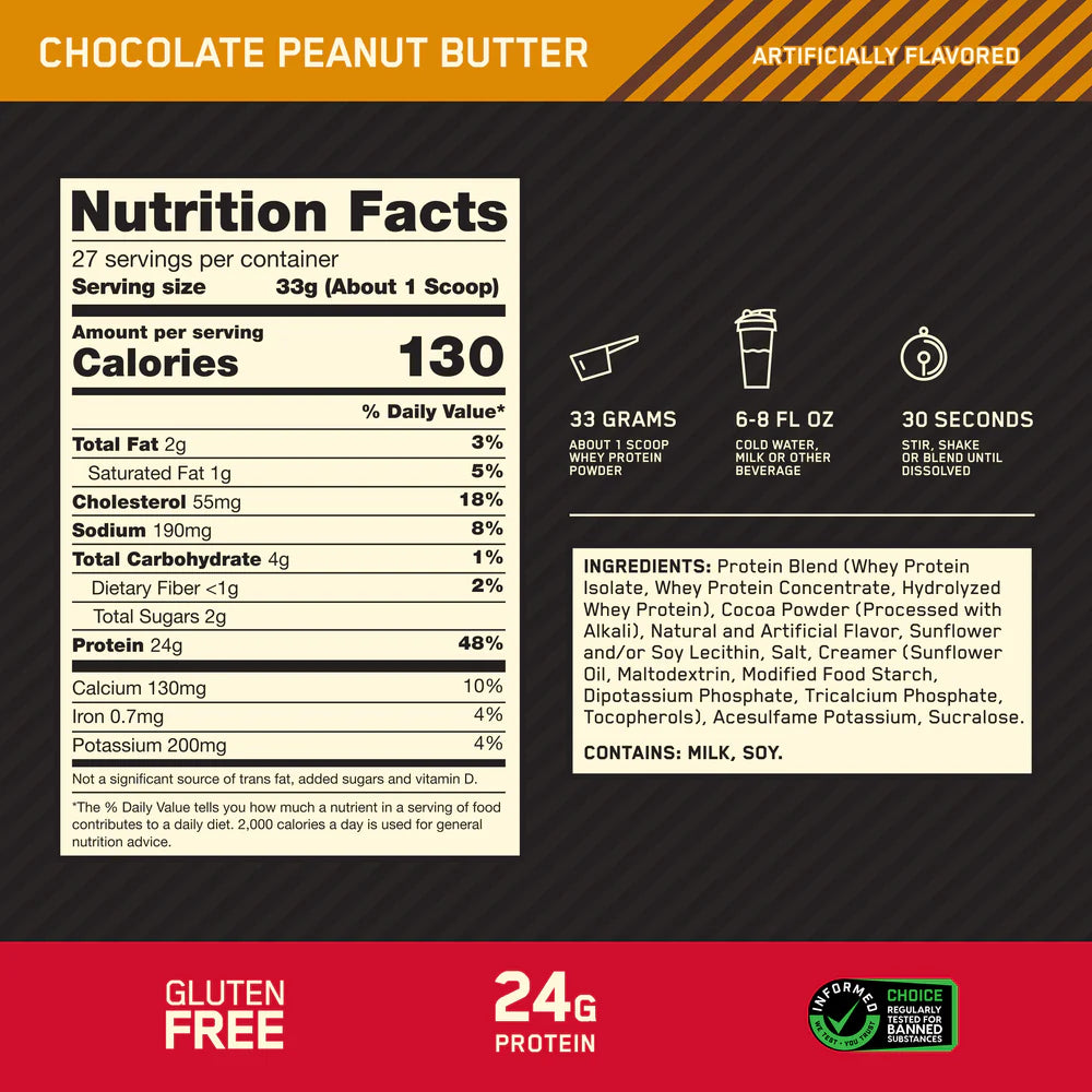 Optimum Nutrition 100% gold standard whey